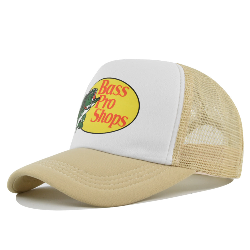 Wholesale Printed fish silk screen cap summer net Hat