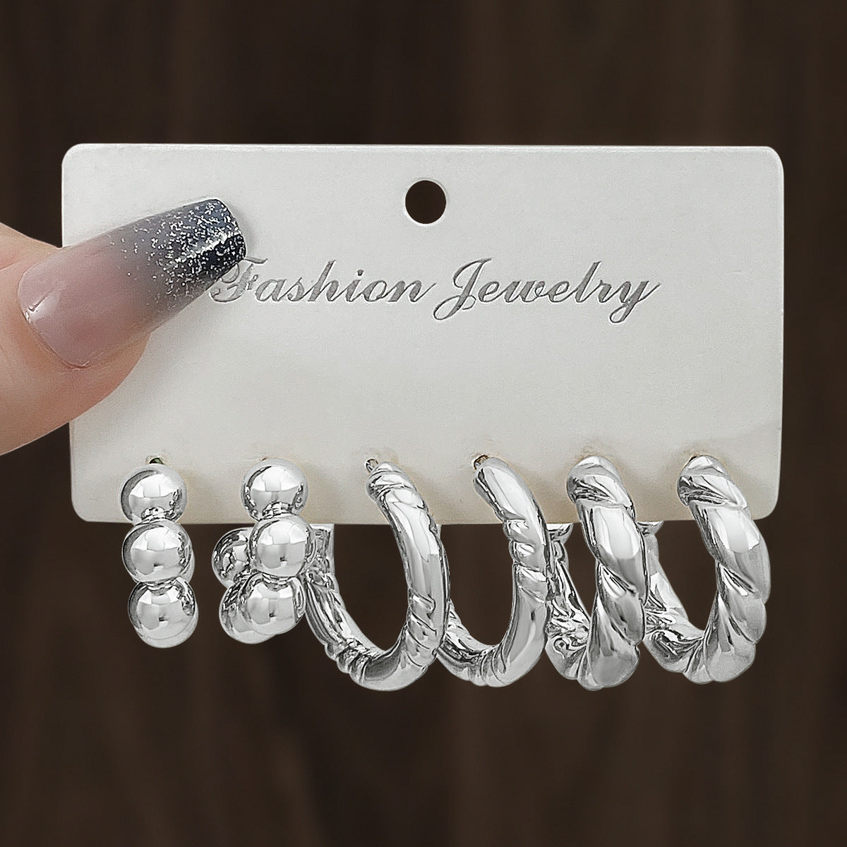 Wholesale Double twist earring set