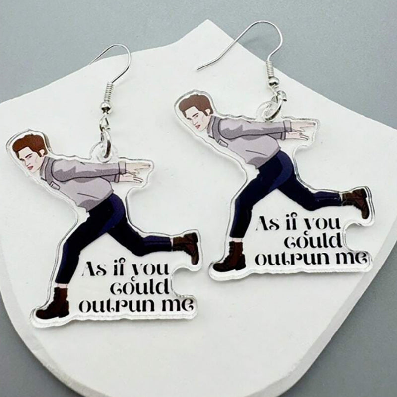 Wholesale  creative peripheral funny parkour acrylic earrings