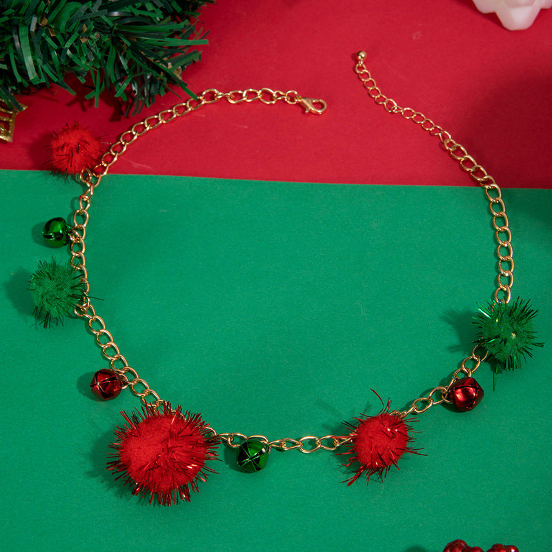 Wholesale Christmas Colorful Bell Necklaces ACC-NE-YongGe003