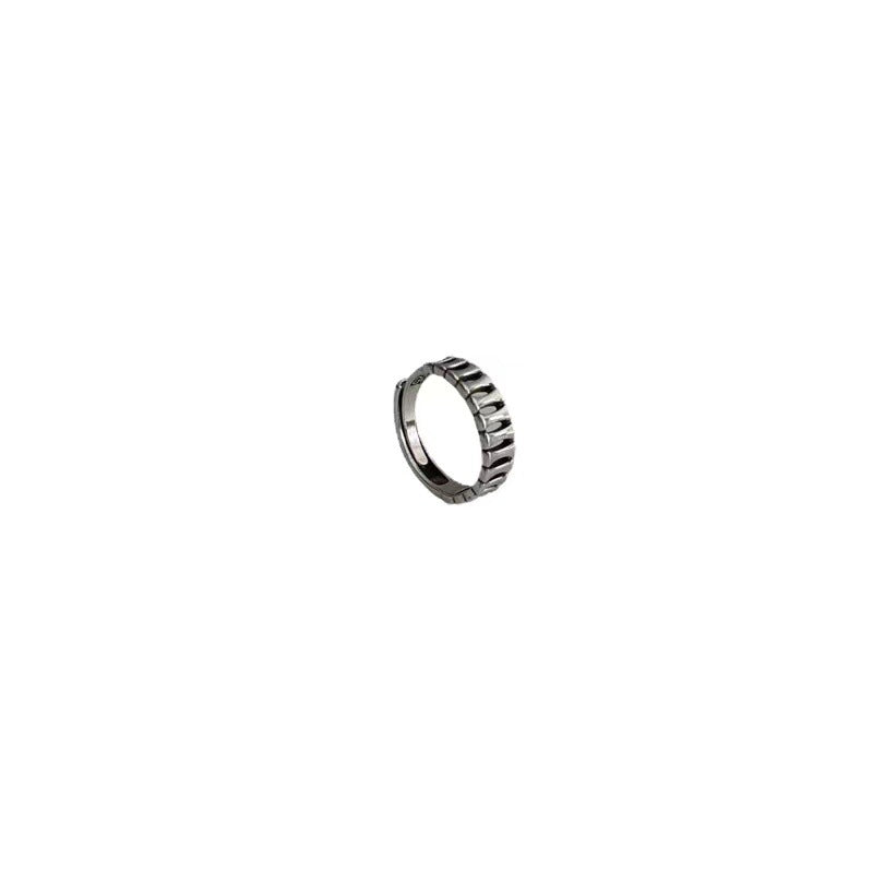 Wholesale  men's  copper silver plated opening adjustable ring
