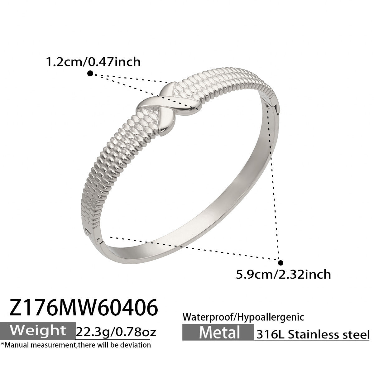 Wholesale Geometric Flower Buckle Bracelet Combination Stainless Steel Plated