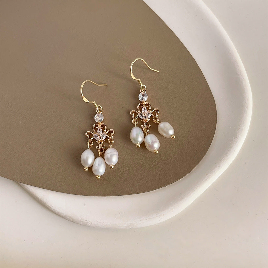 Wholesale Vintage Emerald Zircon Earrings