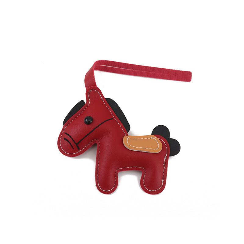 Wholesale Pu Leather Pony Bag Decoration Pendant Keychain