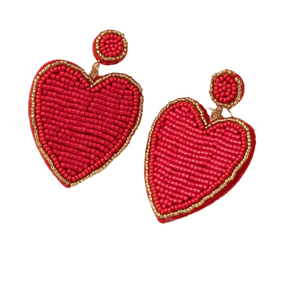 Wholesale Love Rice Bead Valentine's Day Earrings