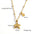 Wholesale Stainless steel Shell Starfish Double Pendant Necklace