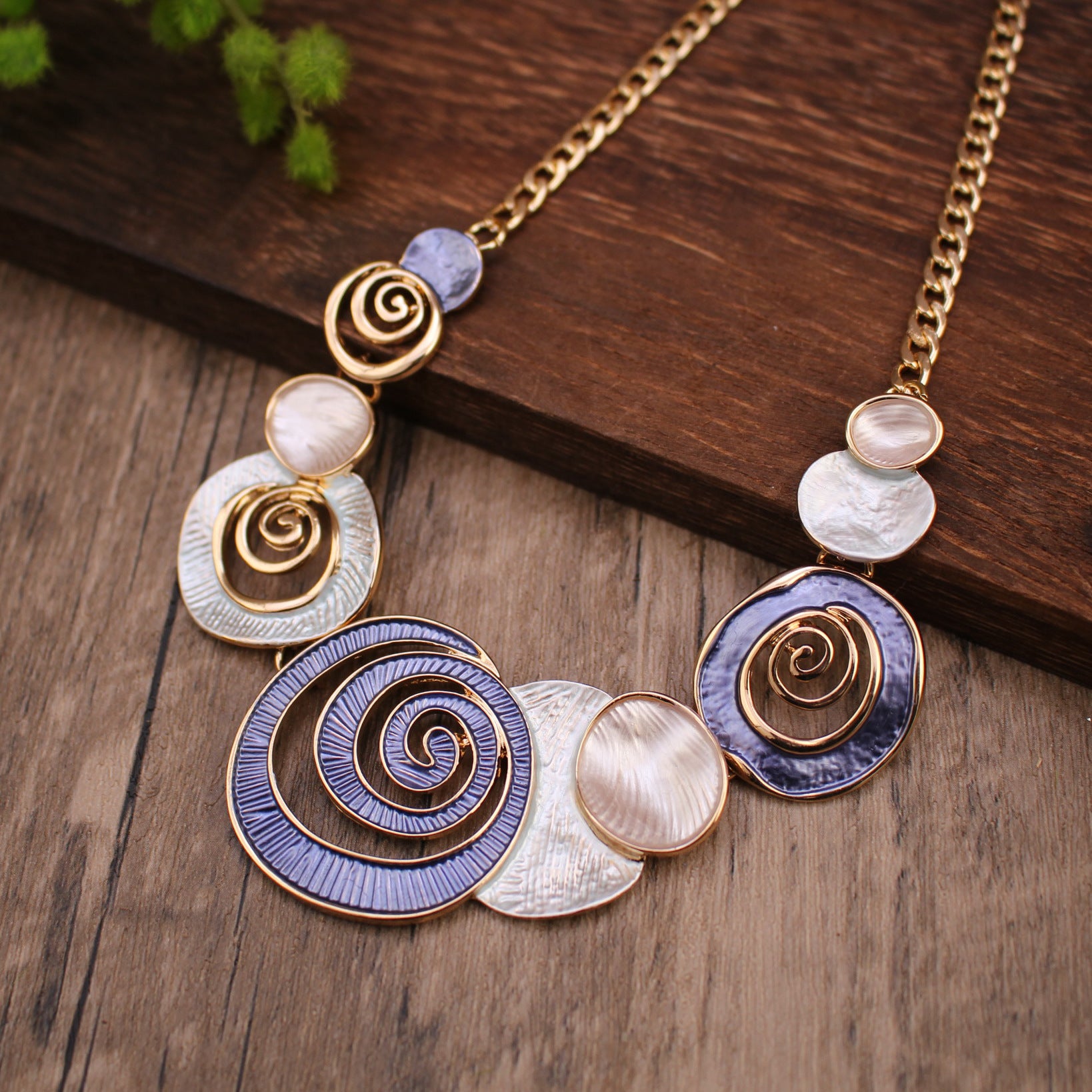Wholesale Colorful Shell Hollow out Necklace