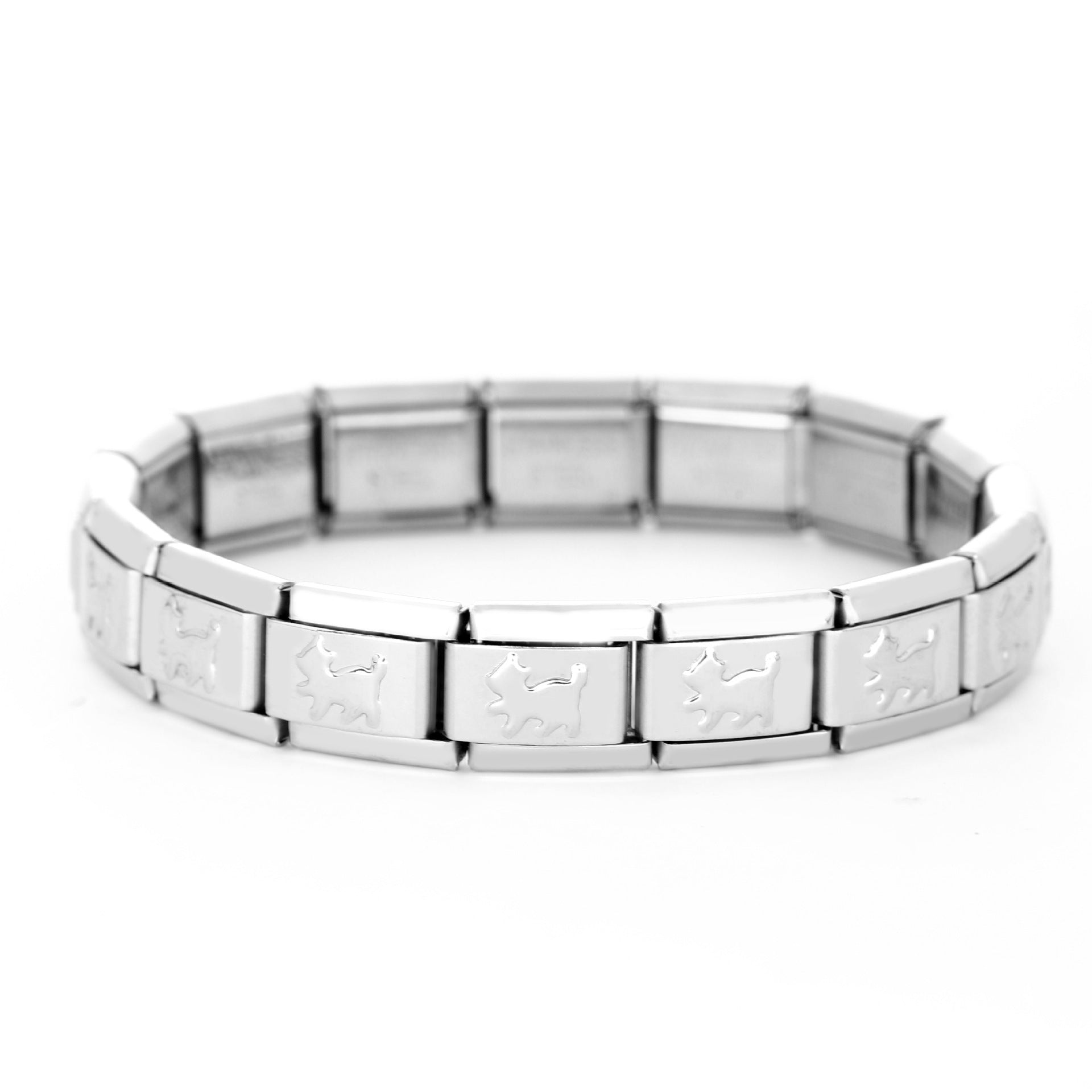 Wholesale Italian Charm Bracelet 9mm DIY Spliced Removable Stainless Steel Cute Animal Composable Bracelet ACC-BT-XY024