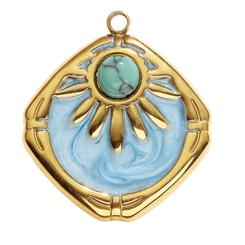 Wholesale  sun  moon stars  girl series  dripping DIY pendant