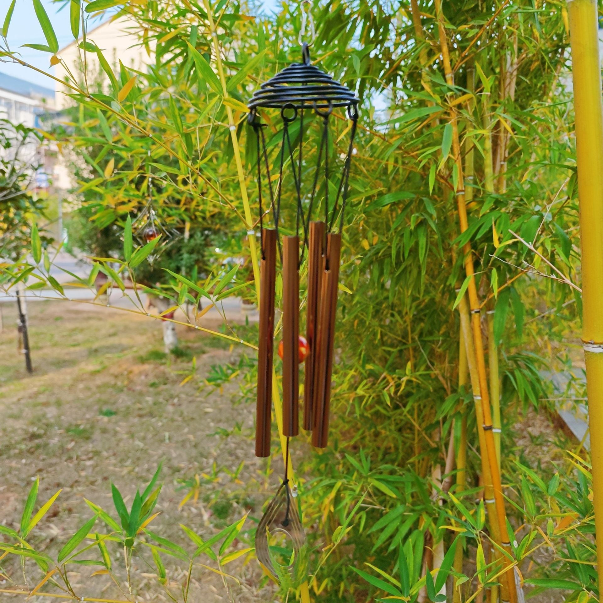 Wholesale Stainless Steel Flower Rotating Wind Chime