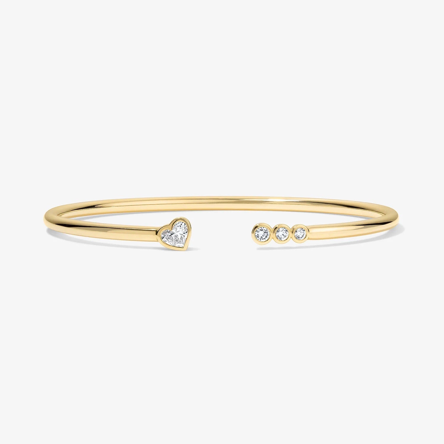 Wholesale Stainless Steel Open Cuff Bracelet With Geometric Zircon Women S Fashion Jewelry Anniversary Gift Boutique Resale Accessory