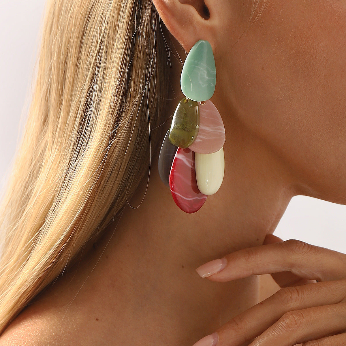 Wholesale Colorful Fresh Artistic Earrings