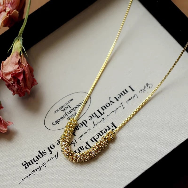 Wholesale Light Luxury Elegant Zircon Necklace Choker Necklace