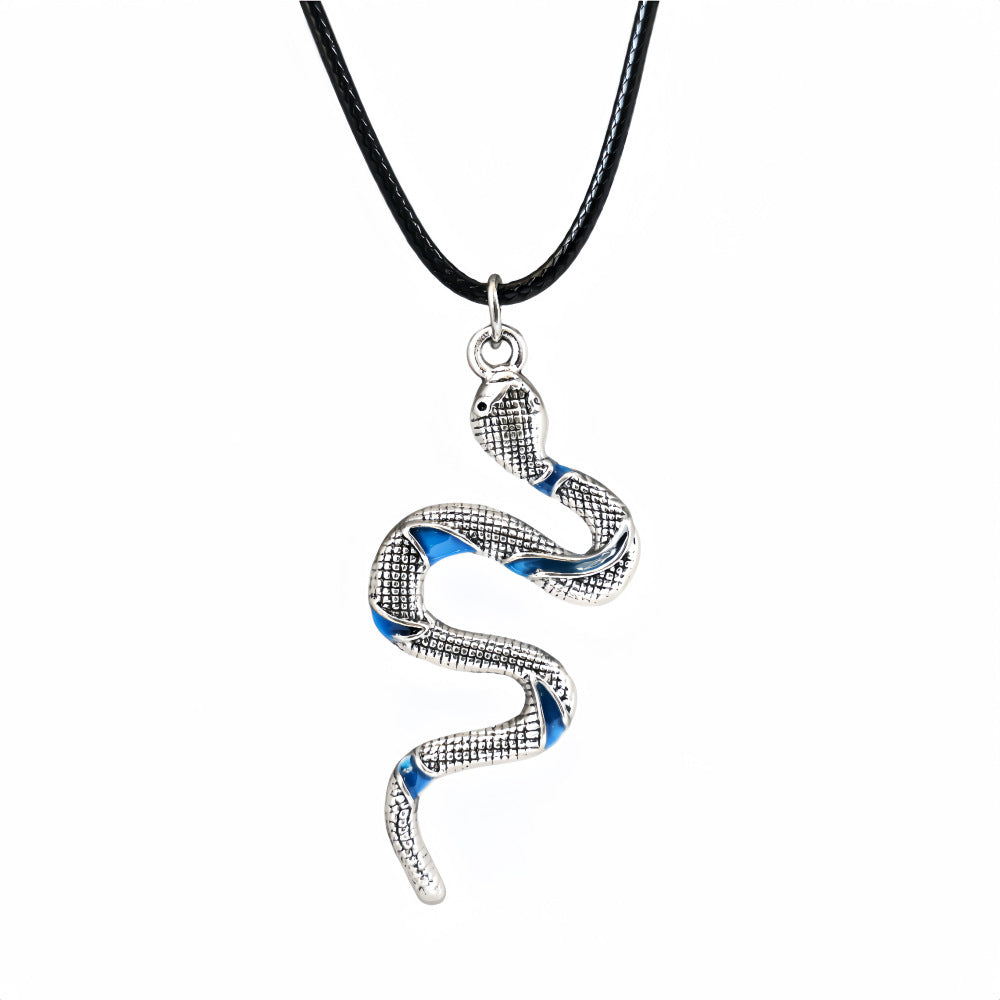 Wholesale Luminous Snake Necklace Zinc Alloy Vintage Pendant
