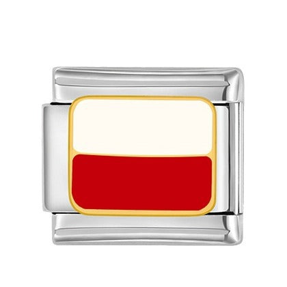 Wholesale Italian Charm Bracelet 9mm DIY Splicing Flag Series Stainless Steel Composable Bracelet