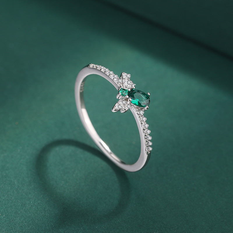 Wholesale S925 sterling silver beehive insect ring