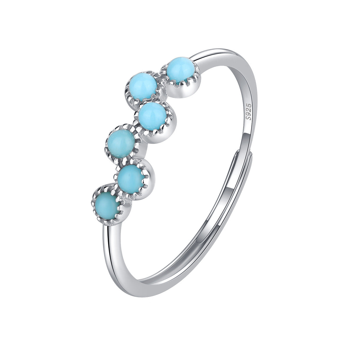 Wholesale S925 Sterling Silver Turquoise Ring