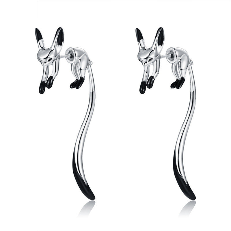 Wholesale  creative funny cat earrings  Fox earrings