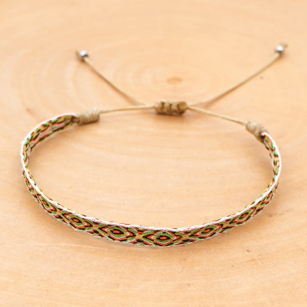 Wholesale Ethnic Style Webbing Lucky Stacking Bracelets Miyuki ACC-BT-Qiqi020