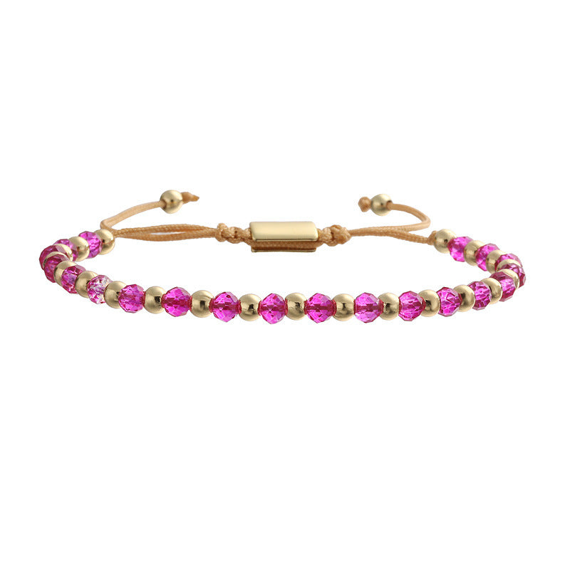 Wholesale Stylish Bohemian Summer Beaded Bracelet 18K Gold Tone Crystal Polymer Clay Heart LOVE Wedding Gift