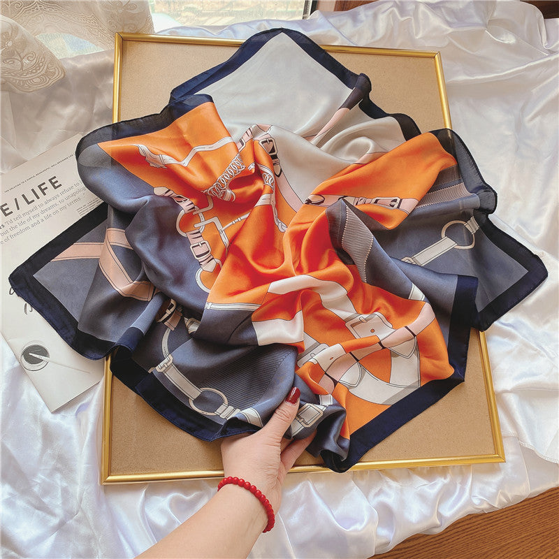 Wholesale Hangzhou Silk Spring Autumn f Women' s Shawl f 70cm Square f Gift Silk