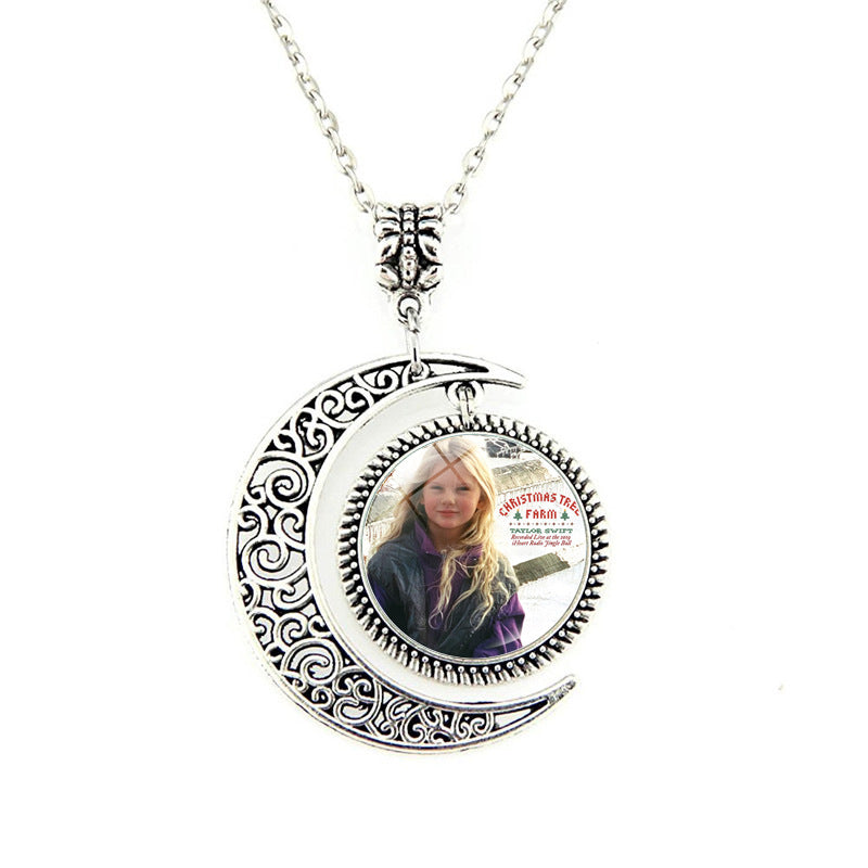 Wholesale Music Celebrity Pendant Sweater Chain Long Necklace ACC-NE-JiaYun003