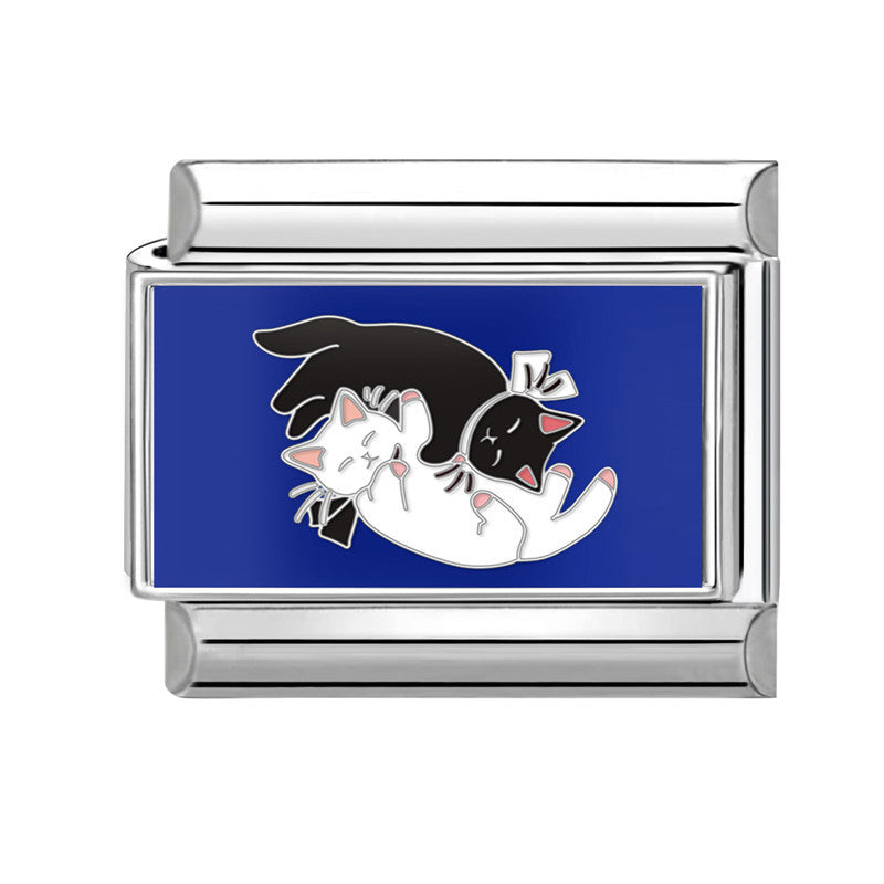 Wholesale 9mm Italian Charm Starter Bracelets DIY Cute Animal Stainless Steel Composable Bracelet