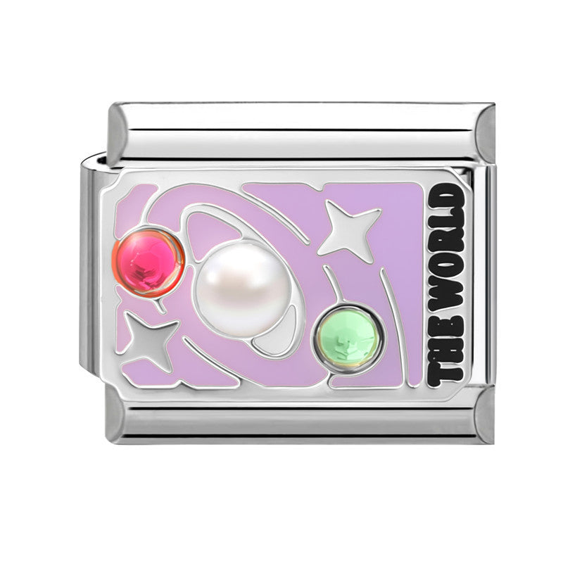 Wholesale Tarot-Themed Stainless Steel Charm Bracelet DIY Accessories Fashion Jewelry for Everyday Wear