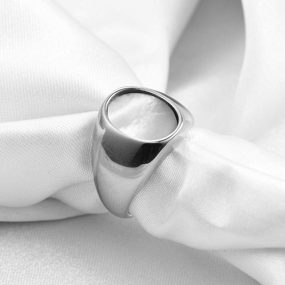 Wholesale Titanium Steel  simple 18K gold ring