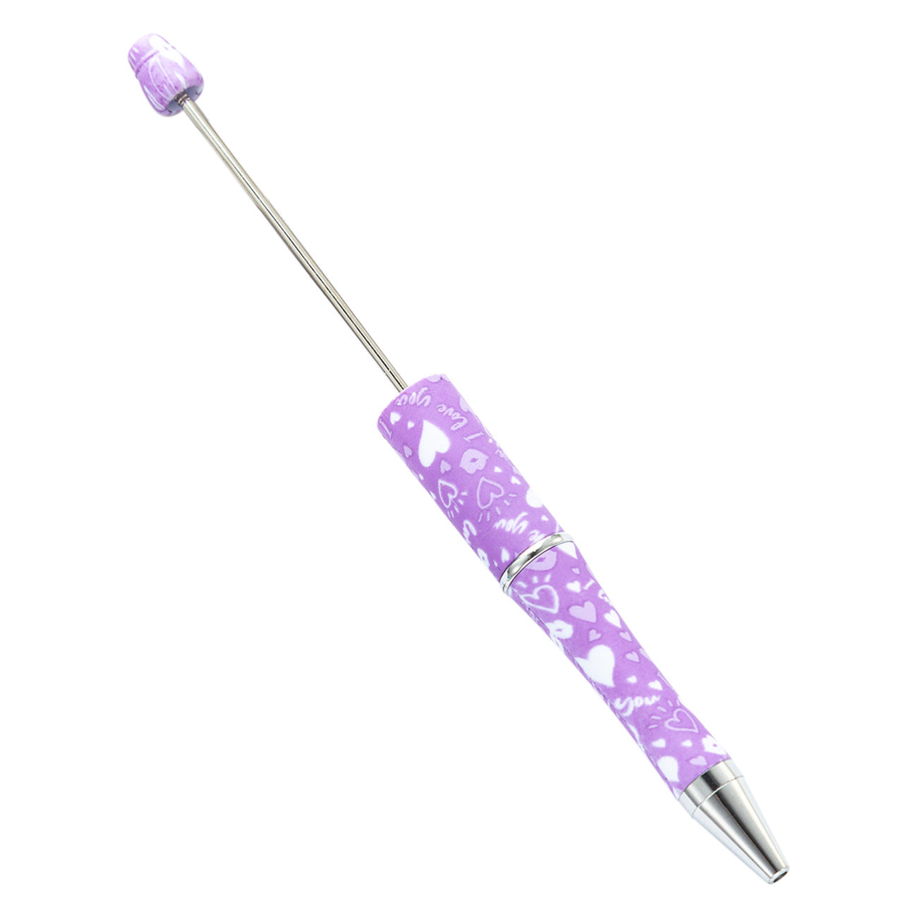 Wholesale Beadable Pens Valentine's Day Plastic DIY Beaded Pens