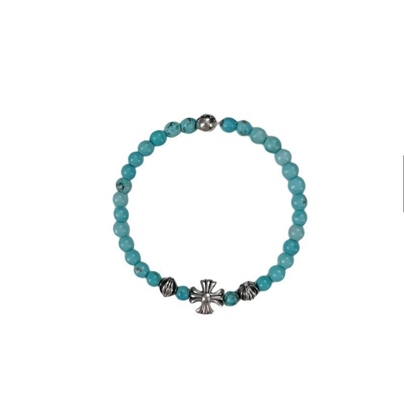 Wholesale Japanese and Korean Style Imitation Turquoise Beaded Bracelet Fashion Accessory
