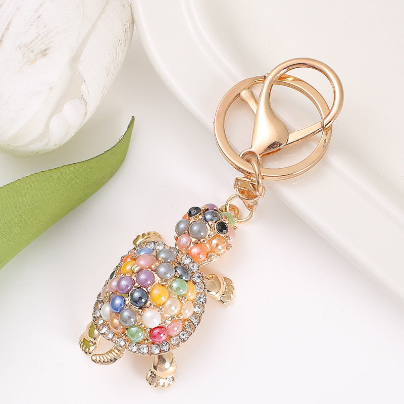 Wholesale Opal Turtle Zinc Alloy Keychain ACC-KC-YuanFei015
