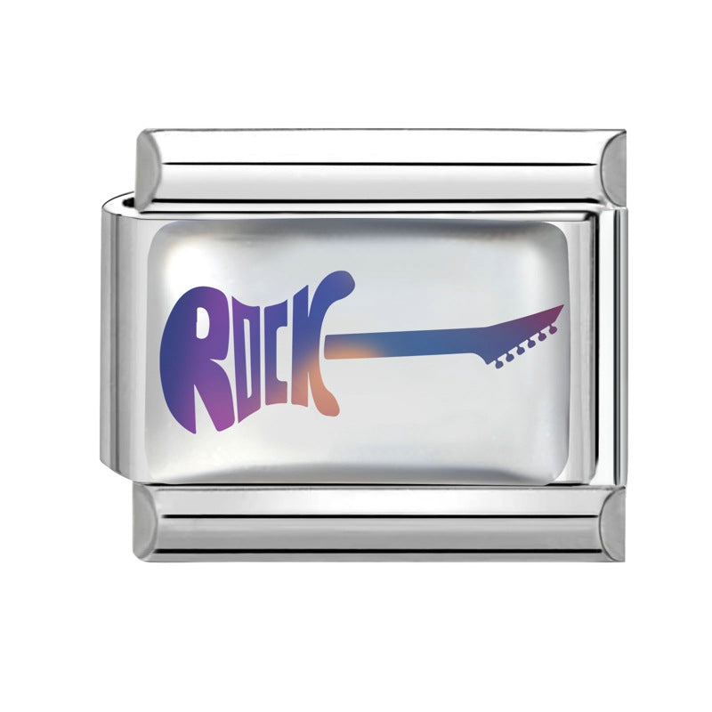 Wholesale 9mm Italian Charm Starter Bracelets DIY square Single Section Creative Stainless Steel Composable Bracelet