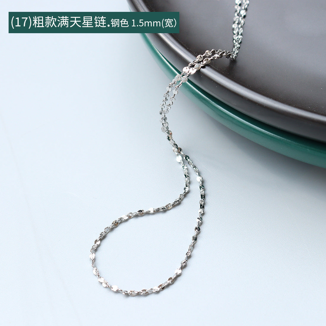 Wholesale 2pcs Cross Necklaces Snake Bone Chain Twist Chain Box Chain Titanium Steel 18K Gold Plated Clavicle Chain ACC-NE-MiLi002