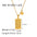Wholesale stainless steel twelve constellation simple necklace 18K gold plated square clavicle chain