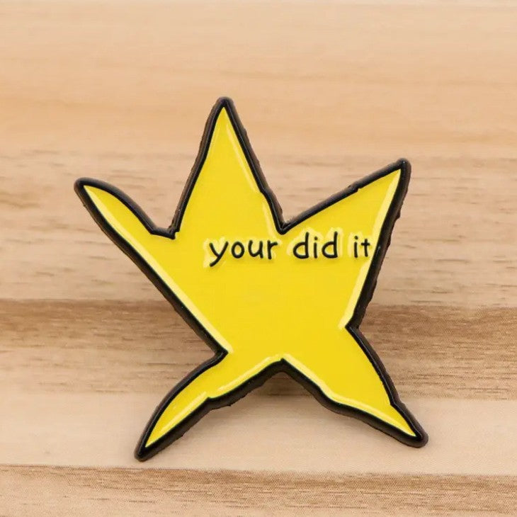Wholesale  Yellow Funny Star Brooch