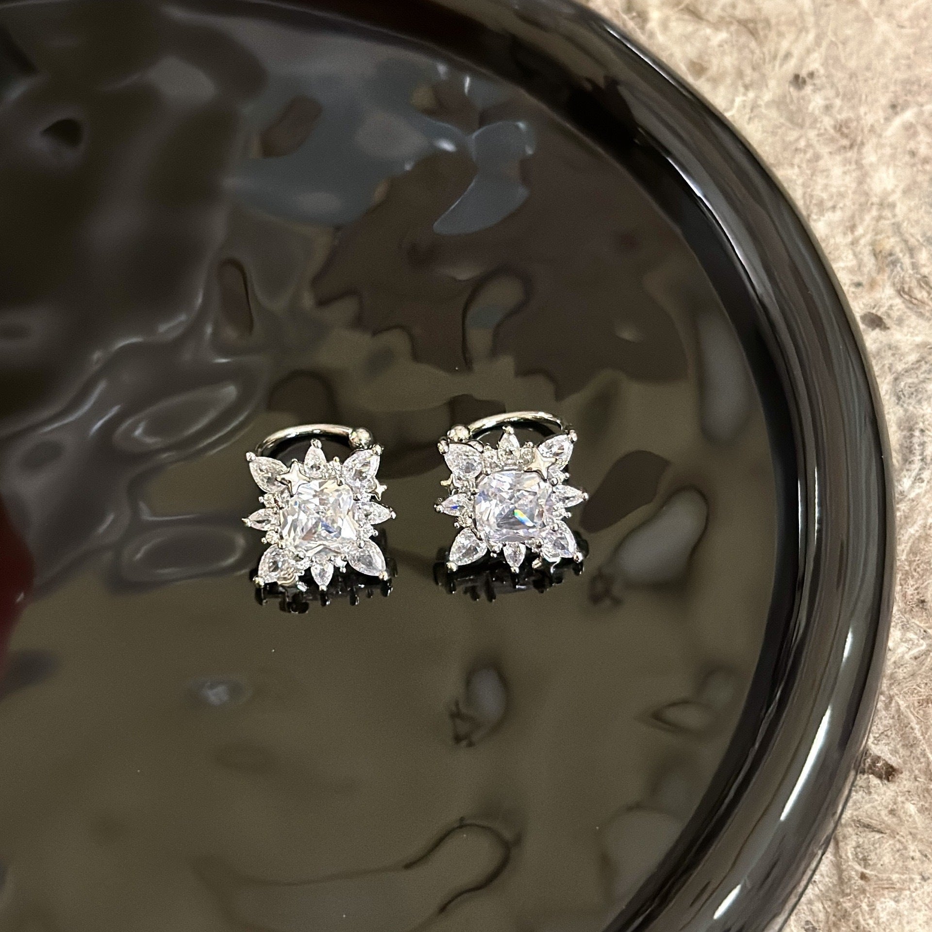Wholesale Fairy Star Diamond Ear Clip Earrings