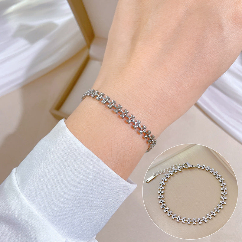 Wholesale Vintage Titanium Steel Love Dog Bone Bracelet ACC-BT-LiGe002