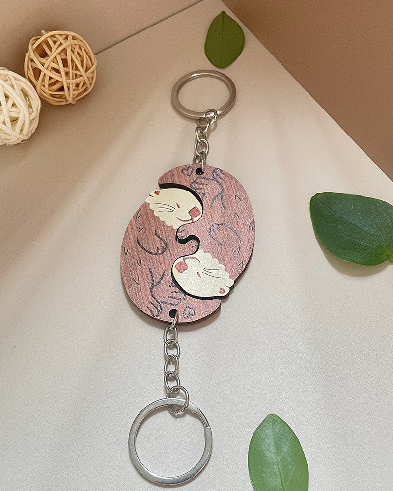 Wholesale Creative Wooden Duck Keychain