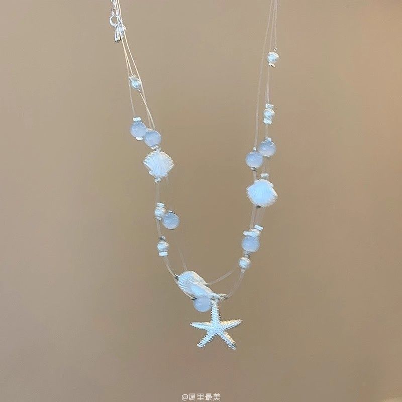 Wholesale Starfish Shell Pearl Necklace  Accessories