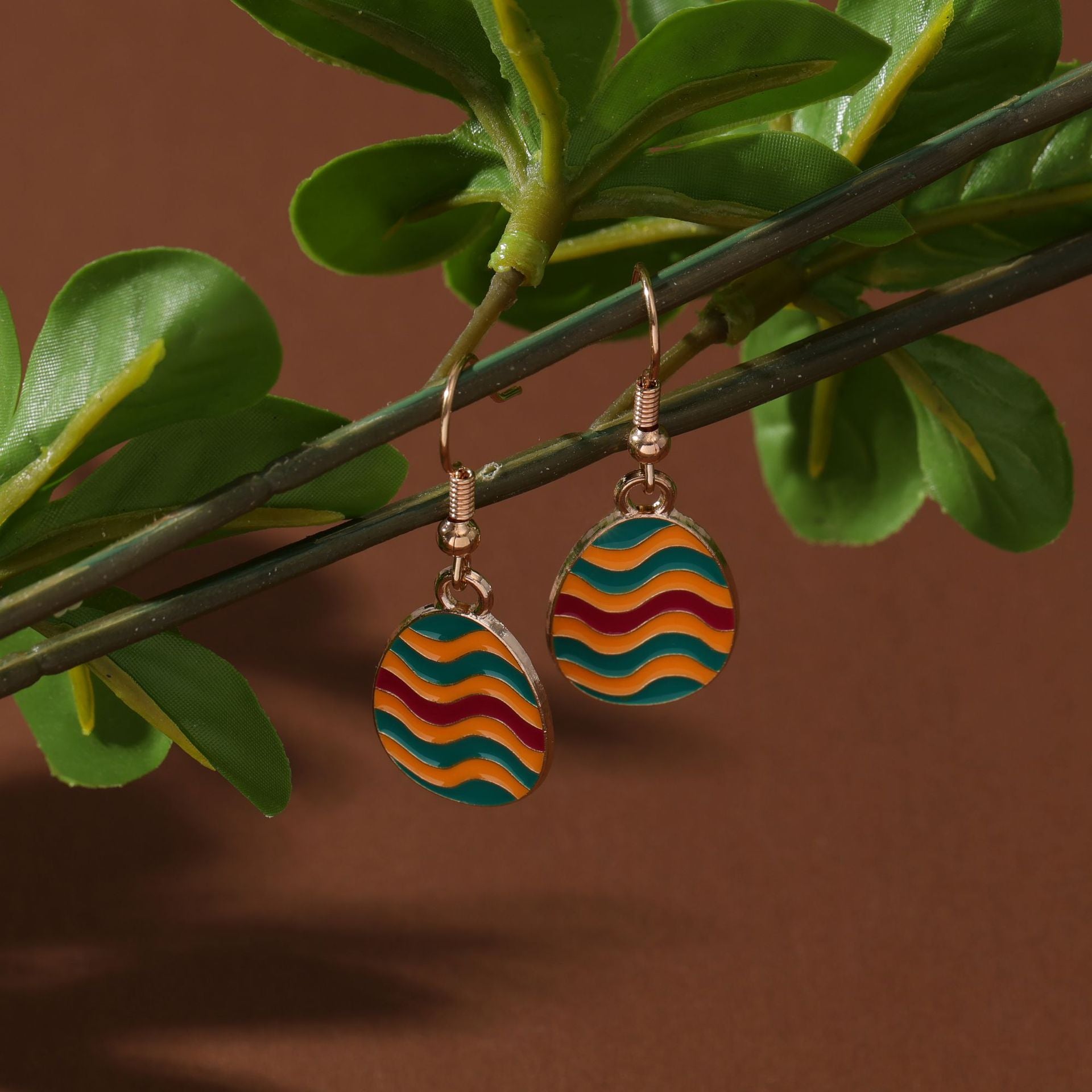 Wholesale  Easter egg ear hook cartoon cute colorful  earrings