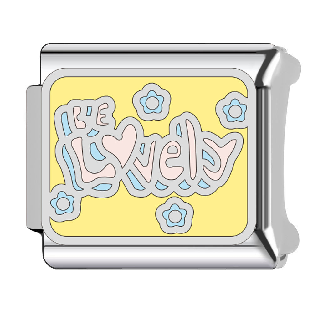 Wholesale    Italian Charm Bracelet 9mm DIY macaron-colored Creative Stainless Steel Composable Bracelet