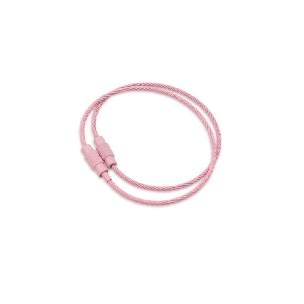 Wholesale 10pcs Color Paint Wire Ring DIY Keychain Accessories Bulk Keychains ACC-KC-HeYuan001