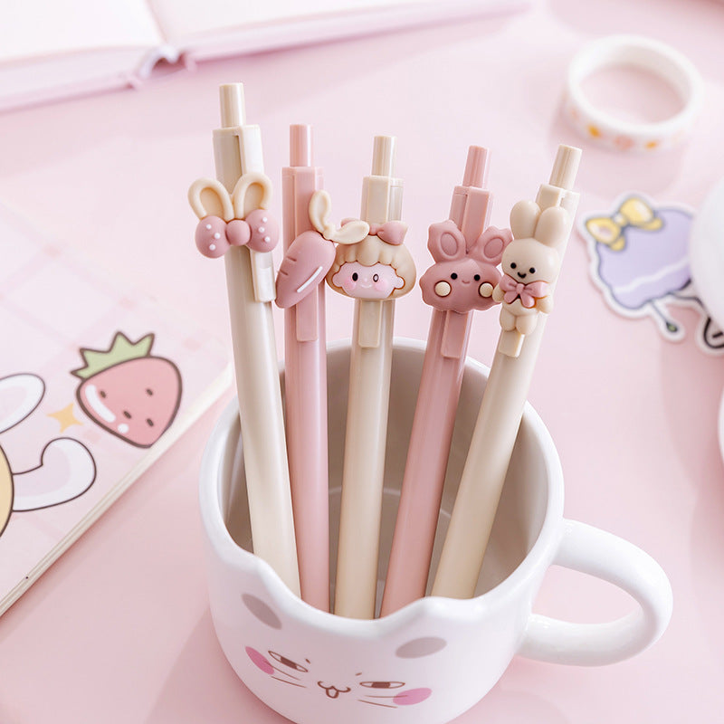 Wholesale Cartoon Rabbit Girl Press Pen
