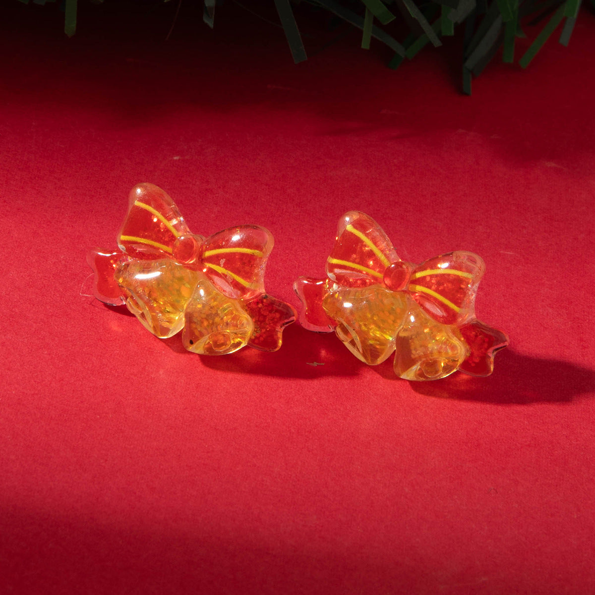 Wholesale Resin Christmas Tree Snowman Old Man Earrings