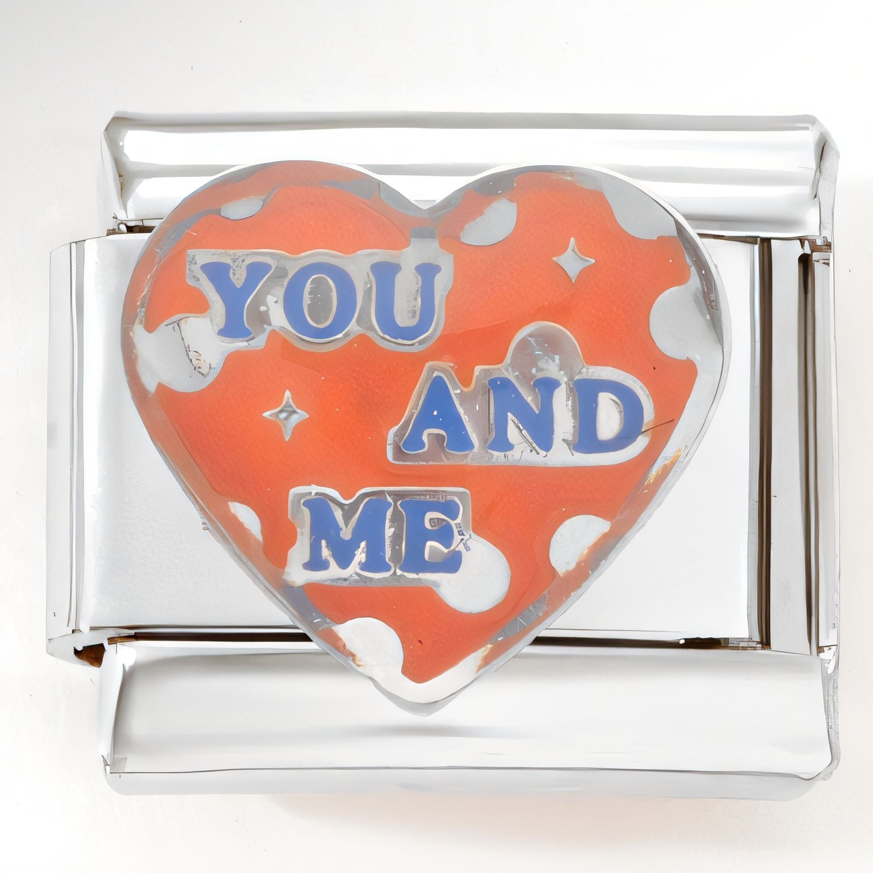 Wholesale Italian Charm Bracelet 9mm DIY Splicing Heart Moon Stainless Steel Composable Bracelet