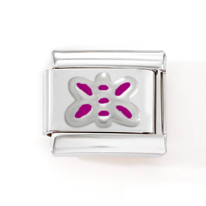 Wholesale 10pcs Italian Charm Bracelet 9mm DIY Splicing Removable Mother's Day Stainless Steel Composable Bracelet