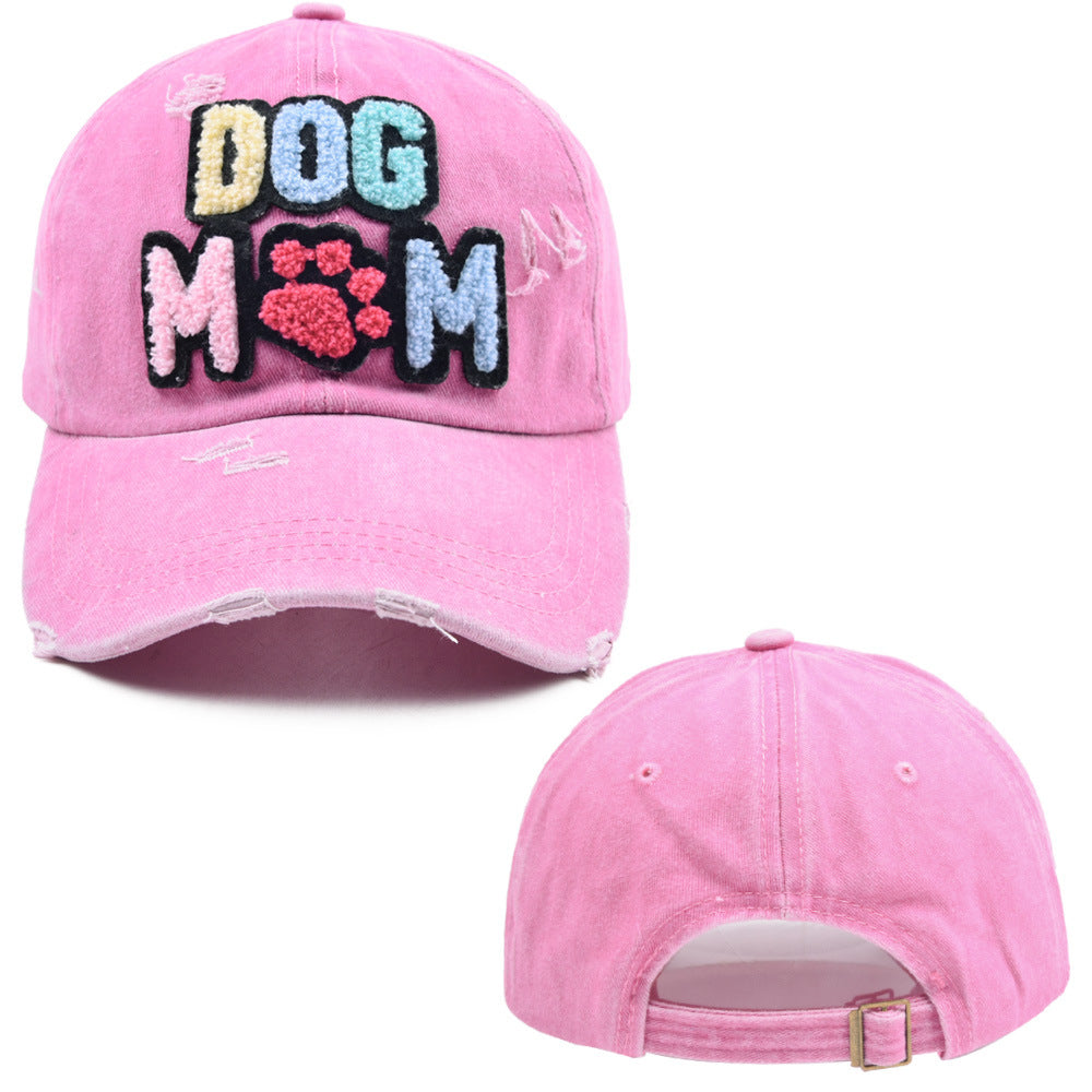 Wholesale DOG MAMA Embroidered Cotton Baseball Hat ACC-HT-WenRan002