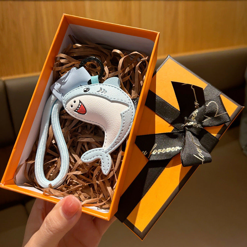 Wholesale Leather Ocean Whale Keychain Dolphin Bag Charm Decorative Accessory For Backpack Purse