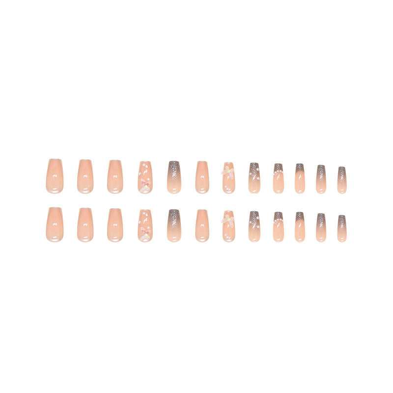 Wholesale 24 Pieces/box Pearl Butterfly Nails Kits Nail Stickers